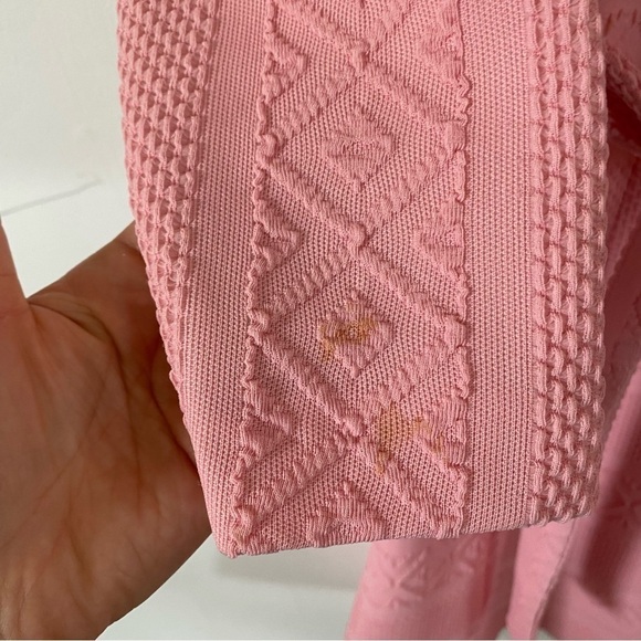 Vintage 60s Barbie Pink Dress Mod Barbiecore Long Sleeve Mini Small to Medium - Picture 10 of 10